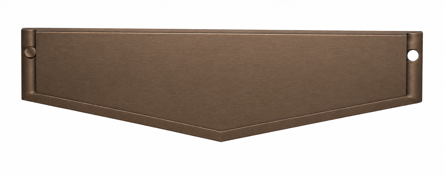 Slotted Top Linear Drain - Brushed Light Bronze