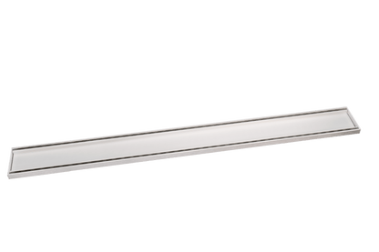 Tile Insert Top Linear Drain - Brushed Nickel