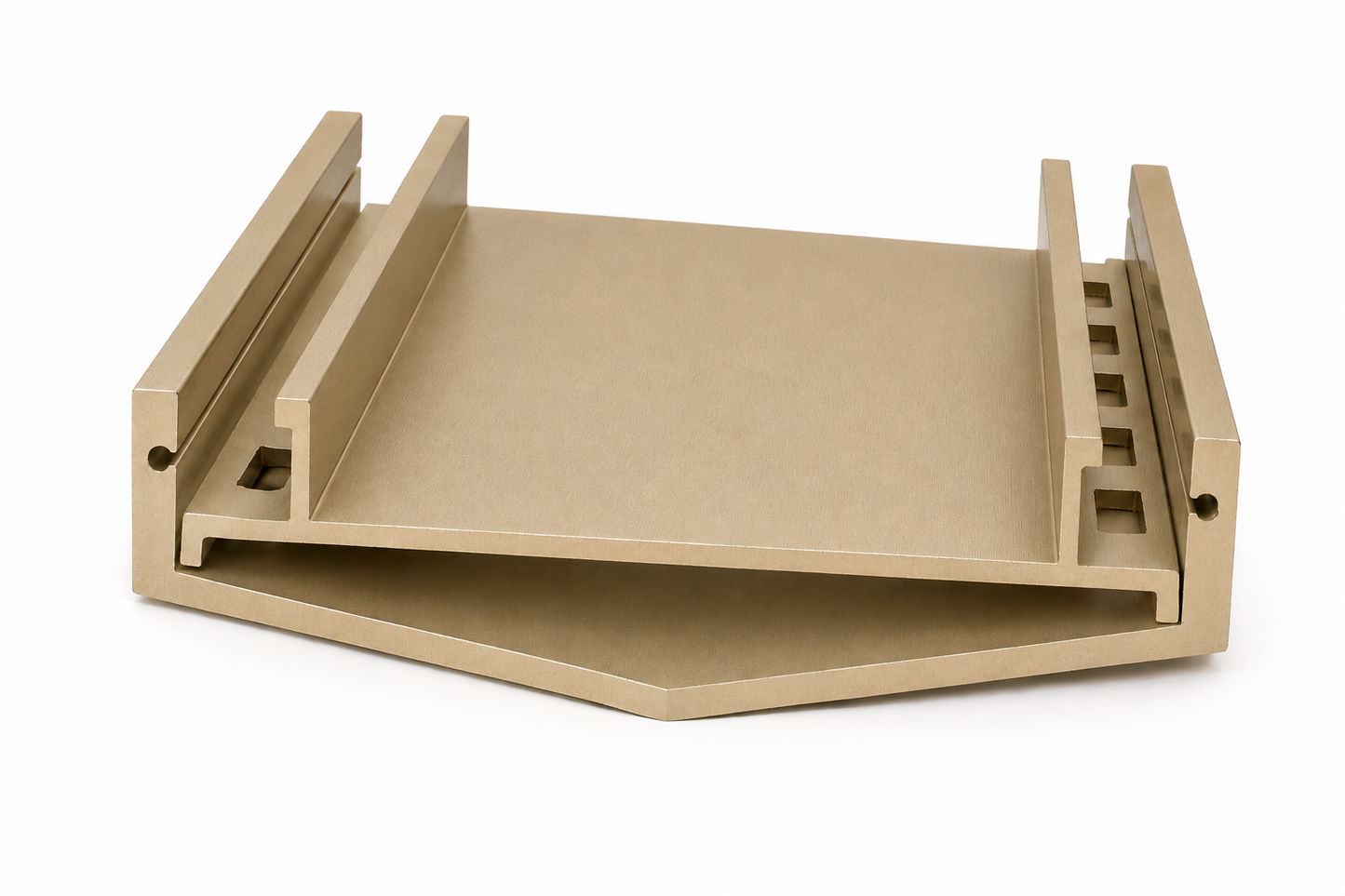 Tile Insert Top Linear Drain - Brushed Champaign Gold