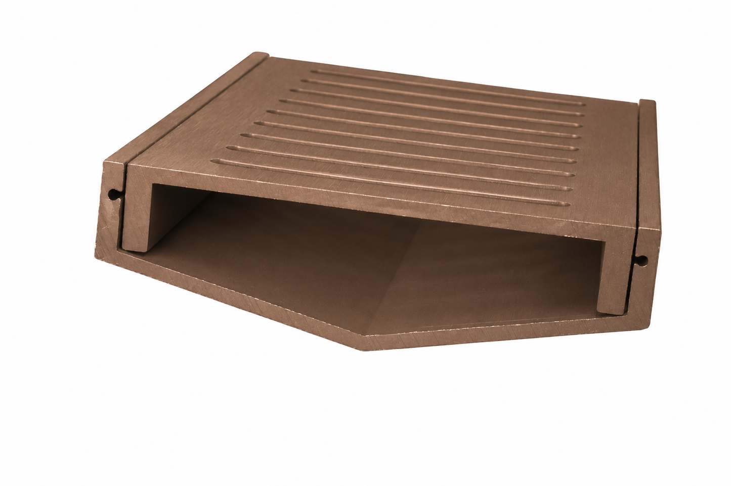 Slotted Top Linear Drain - Brushed Light Bronze