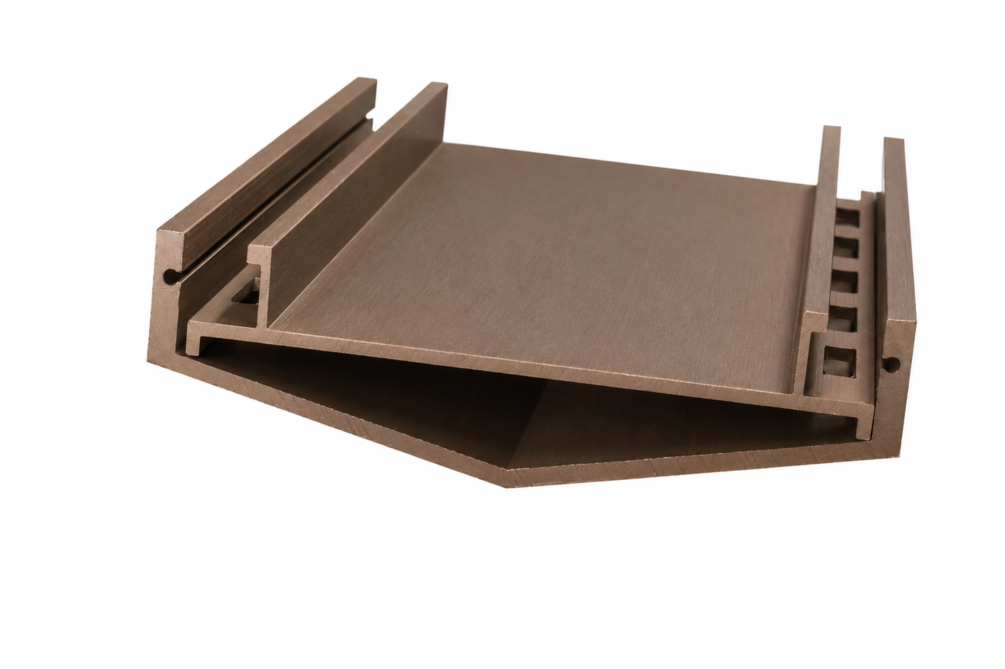 Tile Insert Top Linear Drain - Brushed Light Bronze