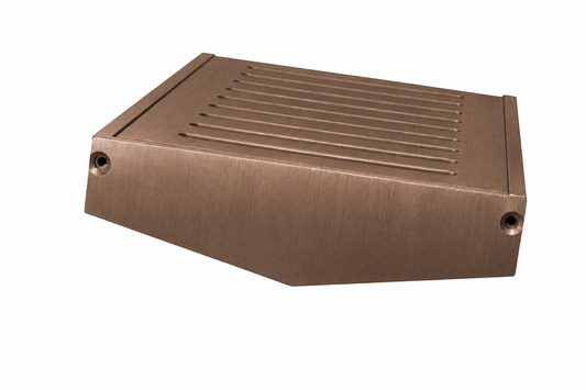 Slotted Top Linear Drain - Brushed Light Bronze