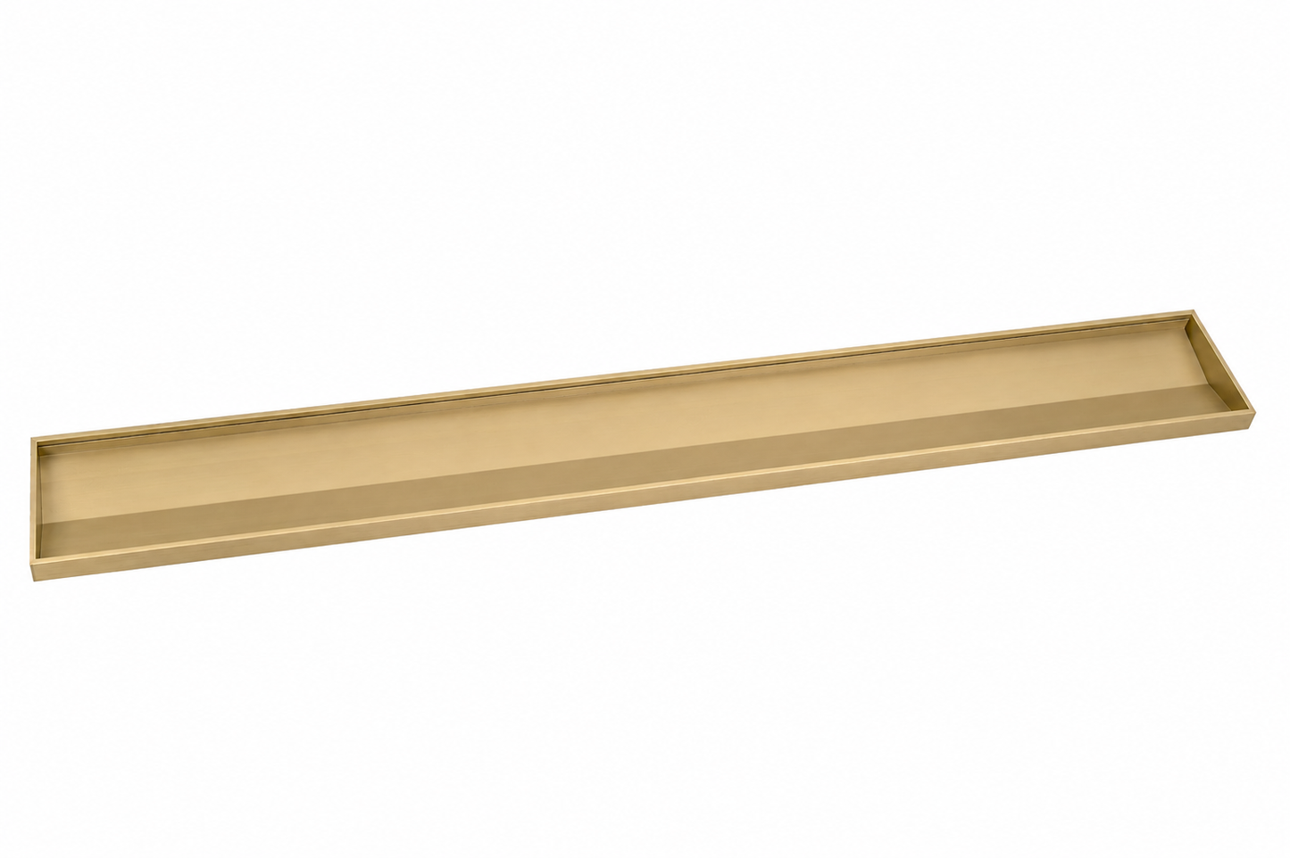 Slotted Top Linear Drain - Brushed Champaign Gold