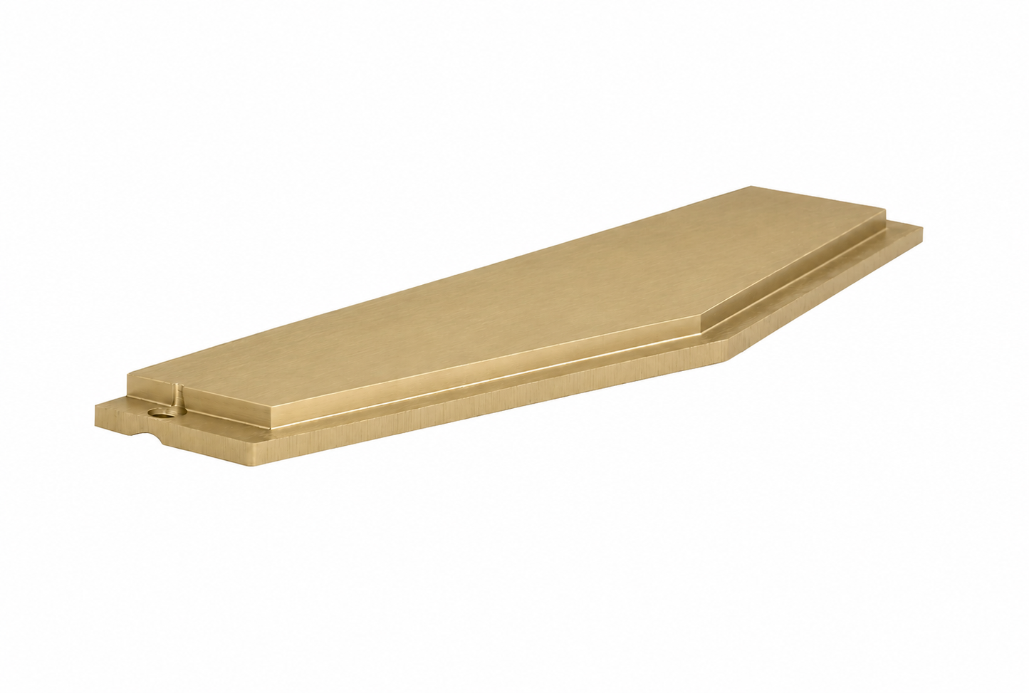 Slotted Top Linear Drain - Brushed Champaign Gold