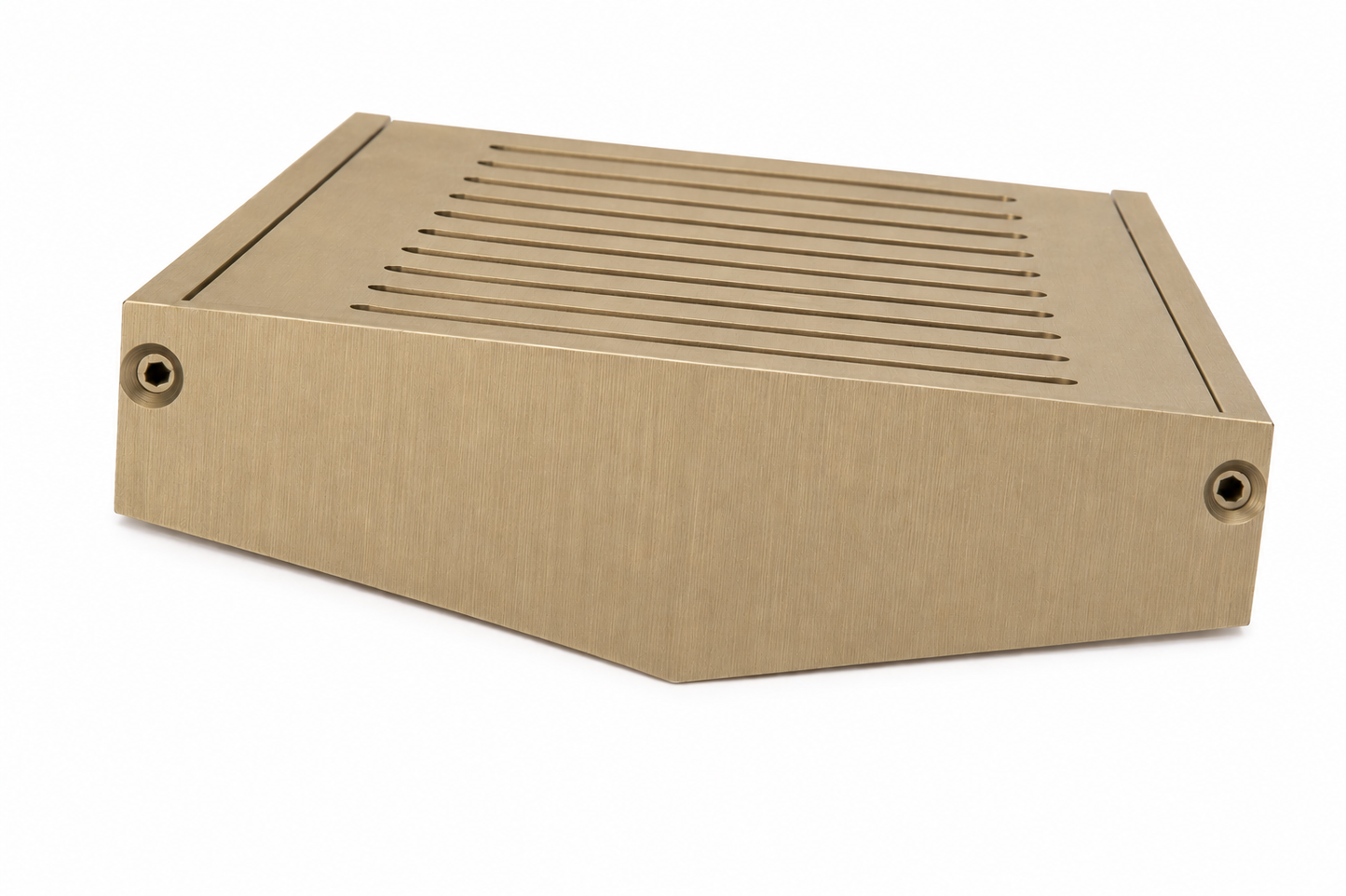 Slotted Top Linear Drain - Brushed Champaign Gold