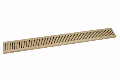 Slotted Top Linear Drain - Brushed Champaign Gold