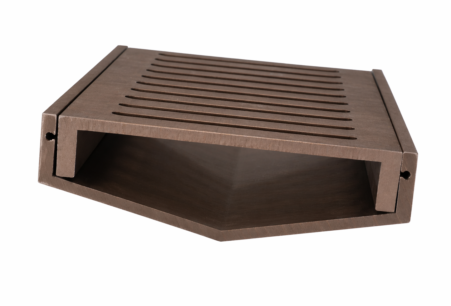 Slotted Top Linear Drain - Brushed Dark Bronze