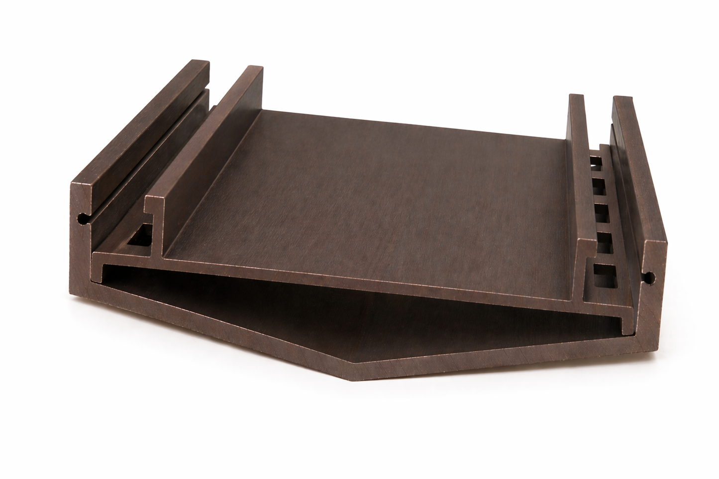Tile Insert Top Linear Drain - Brushed Dark Bronze